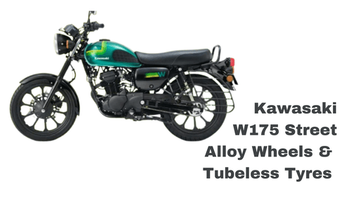 Kawasaki Introduced Alloy Wheels & Tubeless Tyres in W175 Street