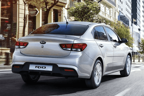 Kia Rio Right Side Rear View Kia Rio Right Side Rear View