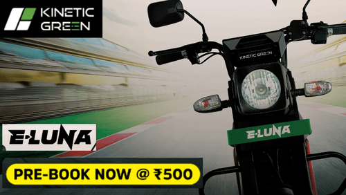 Kinetic Green E-Luna to Enter E2W Market in February 2024, Booking started at Rs 500