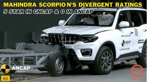 Mahindra Scorpio N ने GNCAP में 5 स्टार और ANCAP में 0 स्टार स्कोर किया | जानिए क्यों? Mahindra Scorpio N ने GNCAP में 5 स्टार और ANCAP में 0 स्टार स्कोर किया | जानिए क्यों?