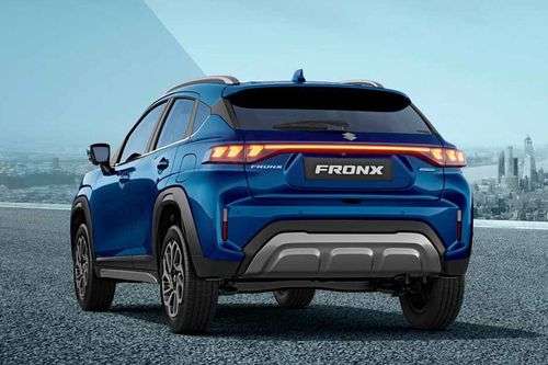 Maruti Fronx Rear Left View Maruti Fronx Rear Left View