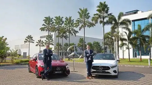 Mercedes-Benz A-Class & A 45 S AMG Facelifts Launched, Priced at Rs 45.80 Lakh Mercedes-Benz A-Class & A 45 S AMG Facelifts Launched, Priced at Rs 45.80 Lakh