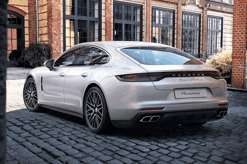 Porsche Panamera Left Side Rear View Porsche Panamera Left Side Rear View