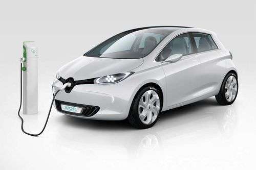 Renault Zoe Left Side Front View Renault Zoe Left Side Front View
