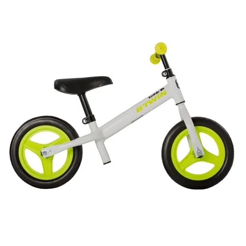 Btwin RunRide 100 Kids' 10Inch Balance Bike White Btwin RunRide 100 Kids' 10Inch Balance Bike White