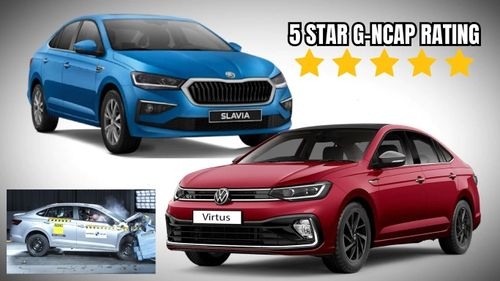 Skoda Slavia और Volkswagen Virtus को 5 स्टार ग्लोबल एनकैप रेटिंग मिली Skoda Slavia और Volkswagen Virtus को 5 स्टार ग्लोबल एनकैप रेटिंग मिली