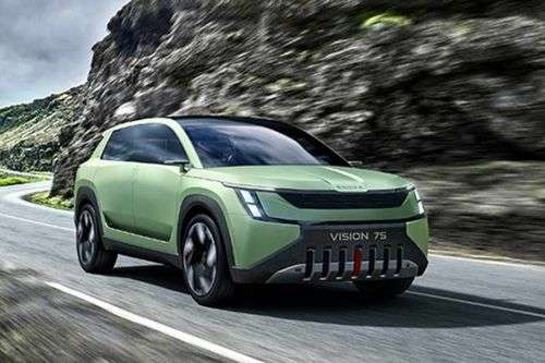 Skoda Vision 7S Right Side Front View Skoda Vision 7S Right Side Front View