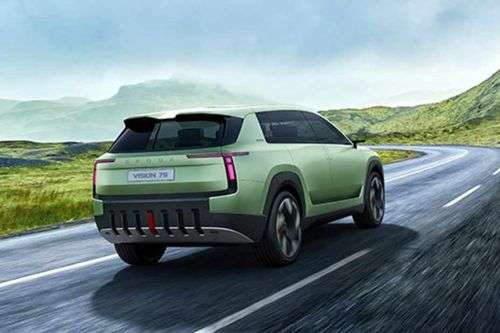 Skoda Vision 7S Right Side Rear View Skoda Vision 7S Right Side Rear View