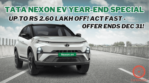 Tata Nexon EV Year-End Special: Up to Rs 2.60 Lakh Off! Act Fast - Offer Ends Dec 31! Tata Nexon EV Year-End Special: Up to Rs 2.60 Lakh Off! Act Fast - Offer Ends Dec 31!