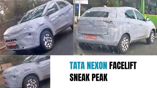 Tata Nexon facelift seen on Indian streets, is influenced by Curvv Concept