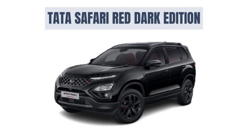 Teaser Launched of New Tata Safari, Harrier and Nexon Red Black Edition
