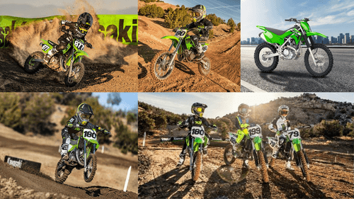 Check out the Key features of Kawasaki KX65, KX112, and KLX230R, 