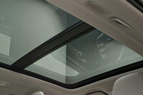 Panoramic roof lets light flood in