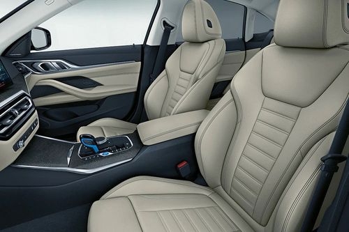 BMW i4 door view of driver seat
