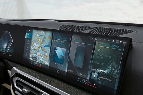 BMW i4 infotainment system main menu