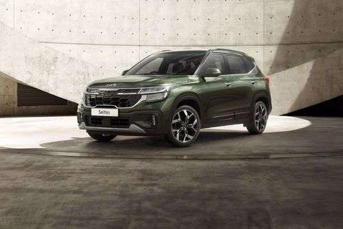 Kia Seltos Facelift Left Side Front View Kia Seltos Facelift Left Side Front View