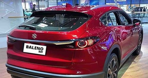 Maruti की SUV Coupe को लेटेस्ट Baleno के साथ देखा गया