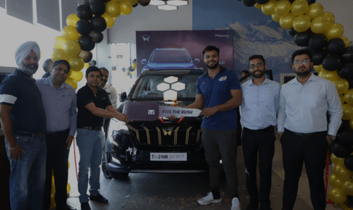 Paralympian Sumit Antil Takes A New Member “The Mahindra XUV700 Javelin Gold Edition” In His Family