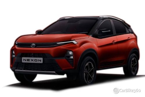 Tata Nexon Flame Red with Black Roof