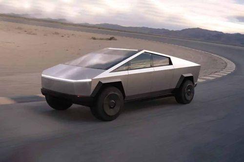 Tesla Cybertruck Left Side Front View Tesla Cybertruck Left Side Front View