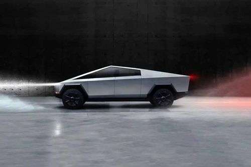 Tesla Cybertruck Left Side View Tesla Cybertruck Left Side View