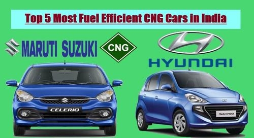 Top 5 Most Fuel Efficient CNG Cars in India- Maruti and Hyundai Dominate