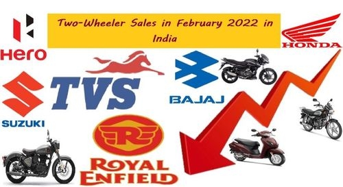 Two Wheelers Sales in February 2022 in India Decline-Hero, Bajaj, TVS, Honda All in Red