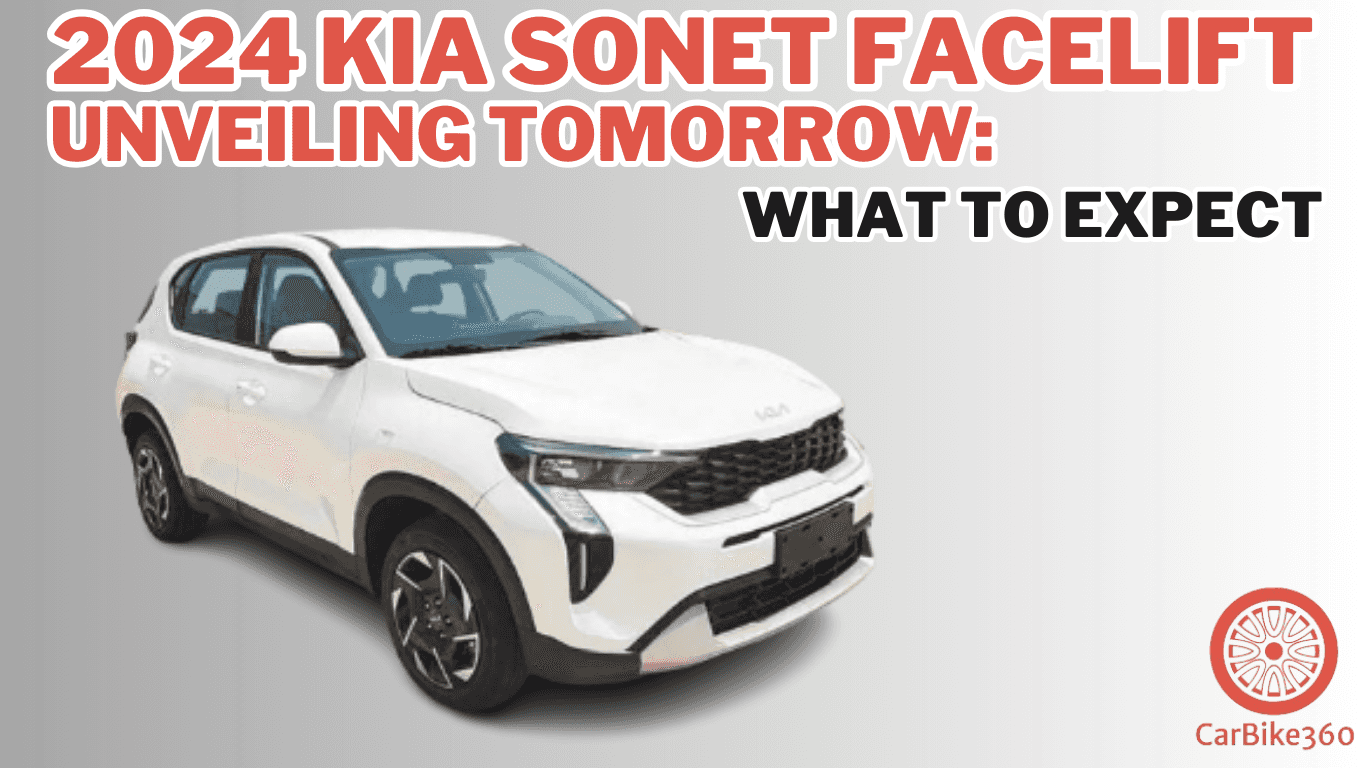 2024 kia sonet facelift unveiling tomorrow