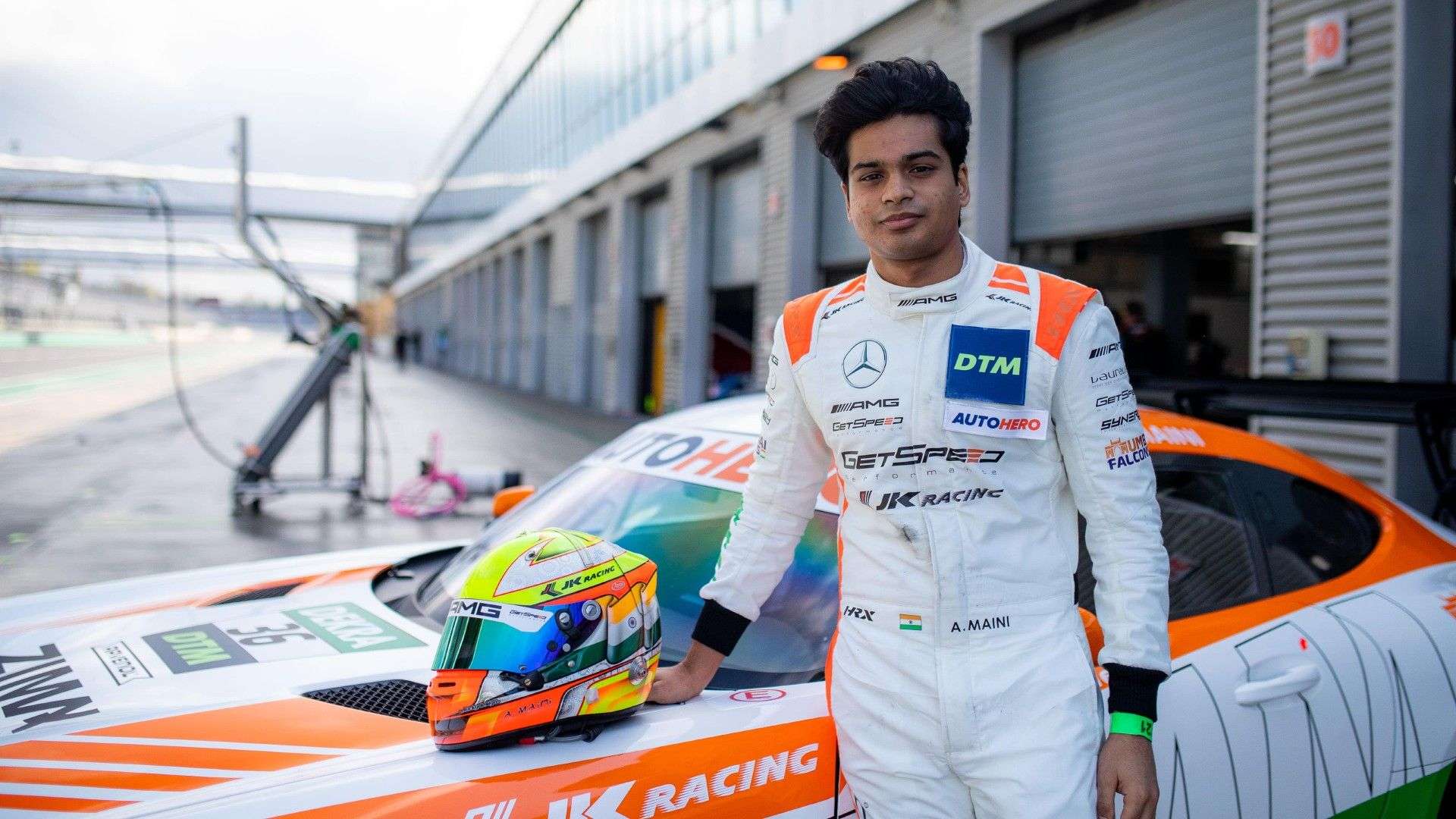Arjun-Maini-with-his-tri-coloured-Mercedes-AMG-GT3