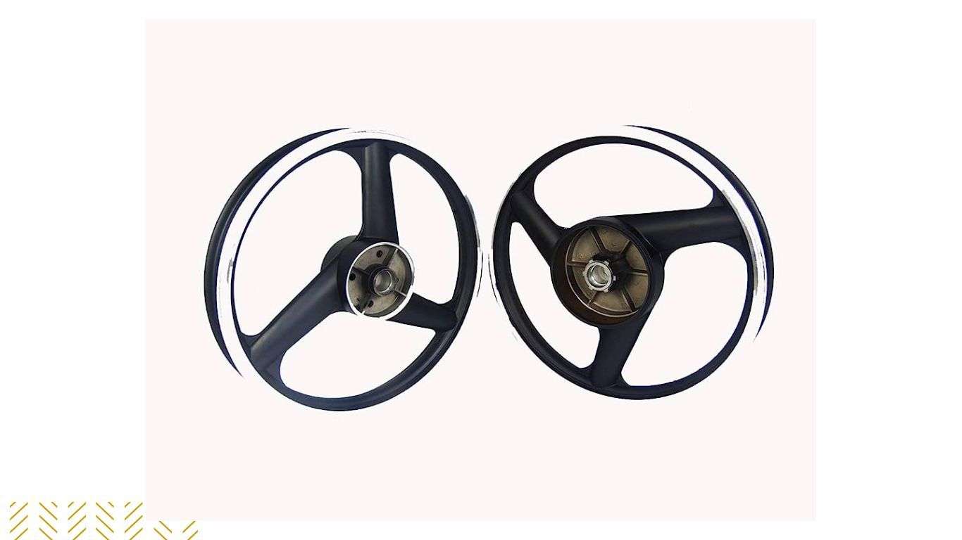 Asco 3 Spoke Black Alloy Wheels