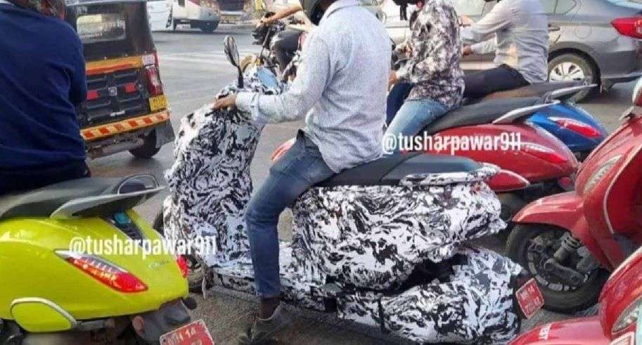 Bajaj e scooter spy shots