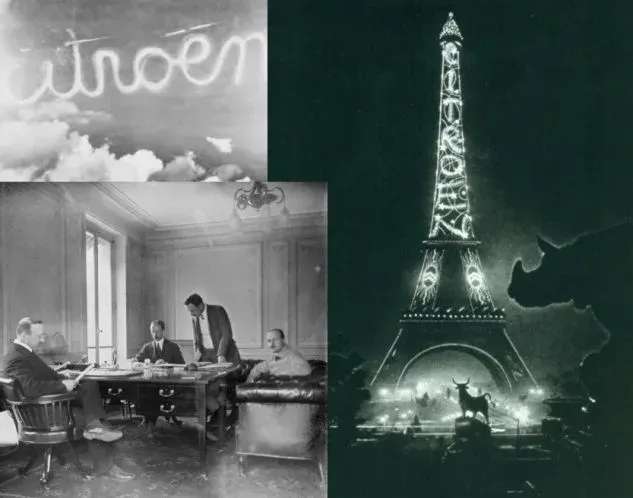 Citroen Name in the sky