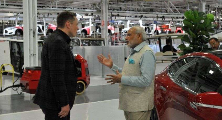 Elon musk and modi