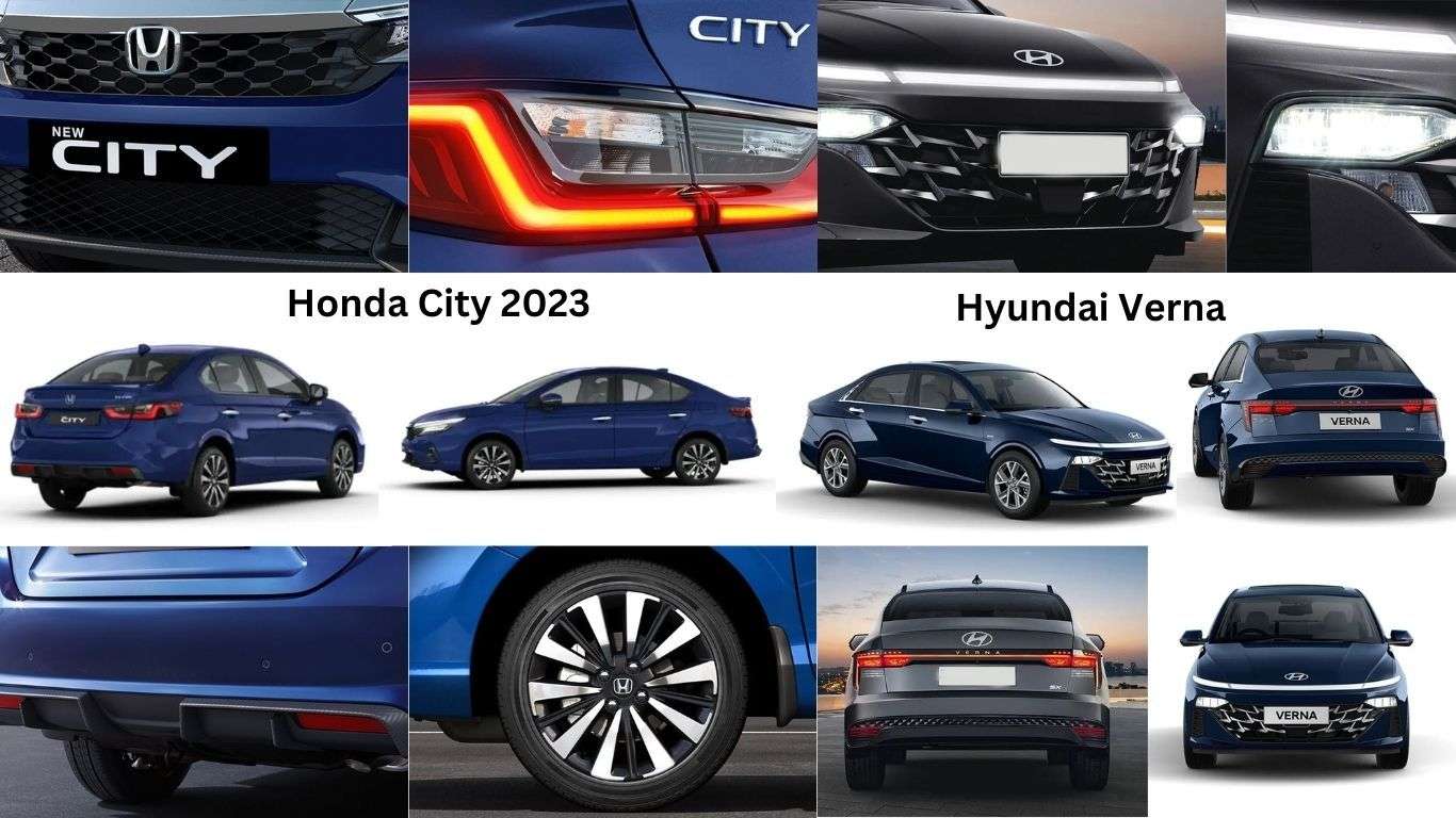 Honda City vs Hyundai Verna Exterior Design