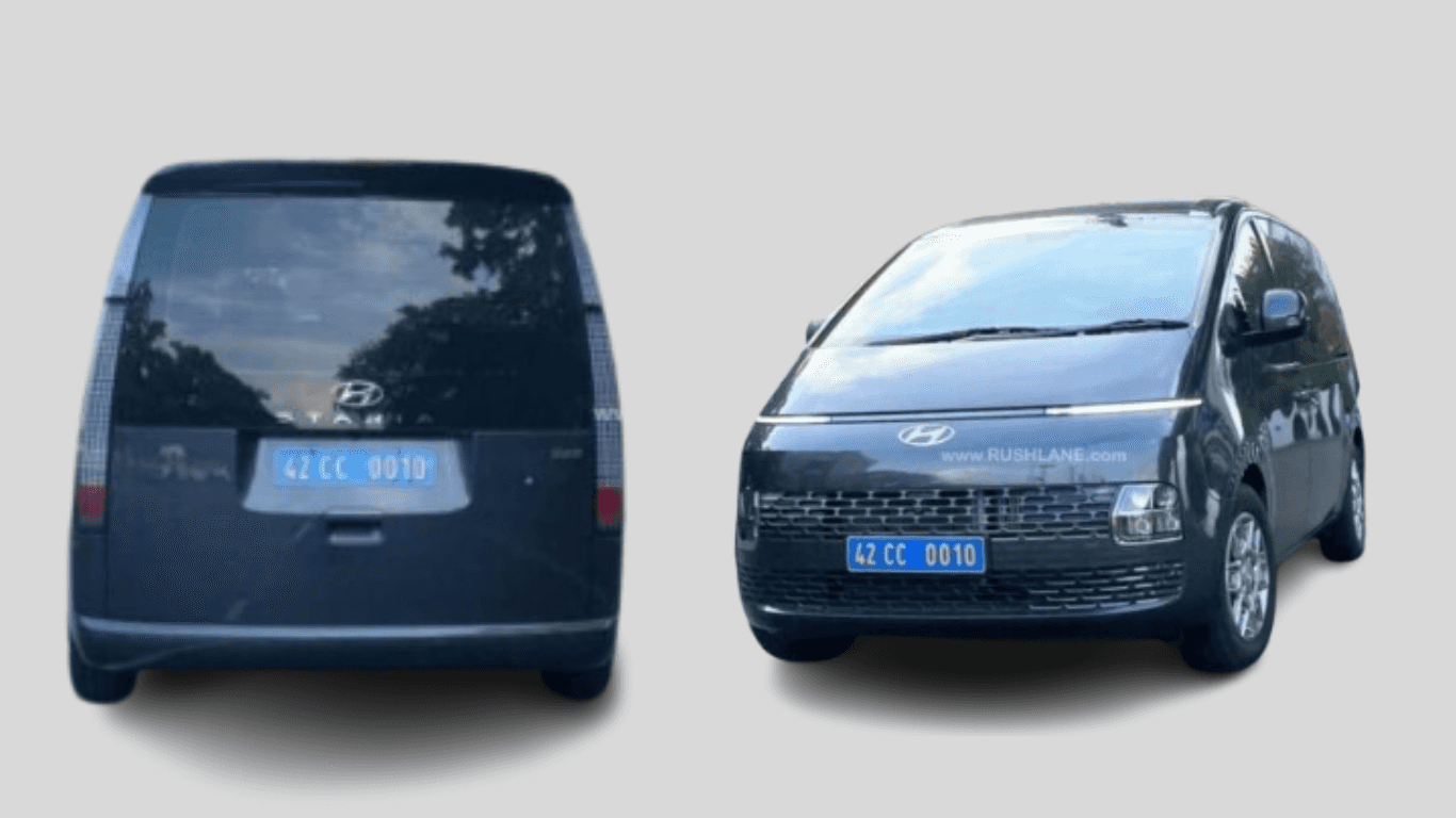 Blue number plates