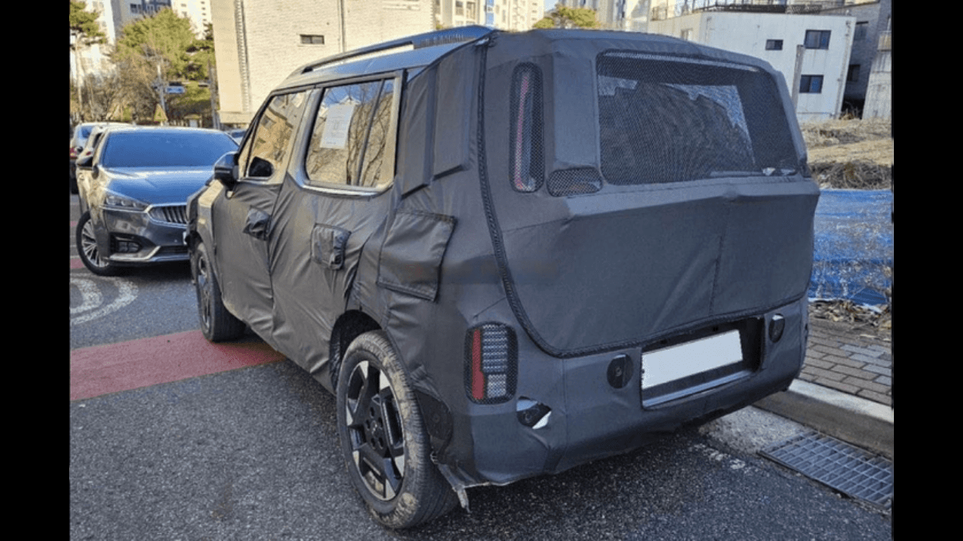 Kia Clavis Back Side Spy Image