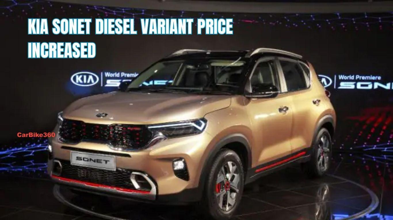 Kia Sonet Diesel Variants Now Available with iMT Gearbox, Prices Increased