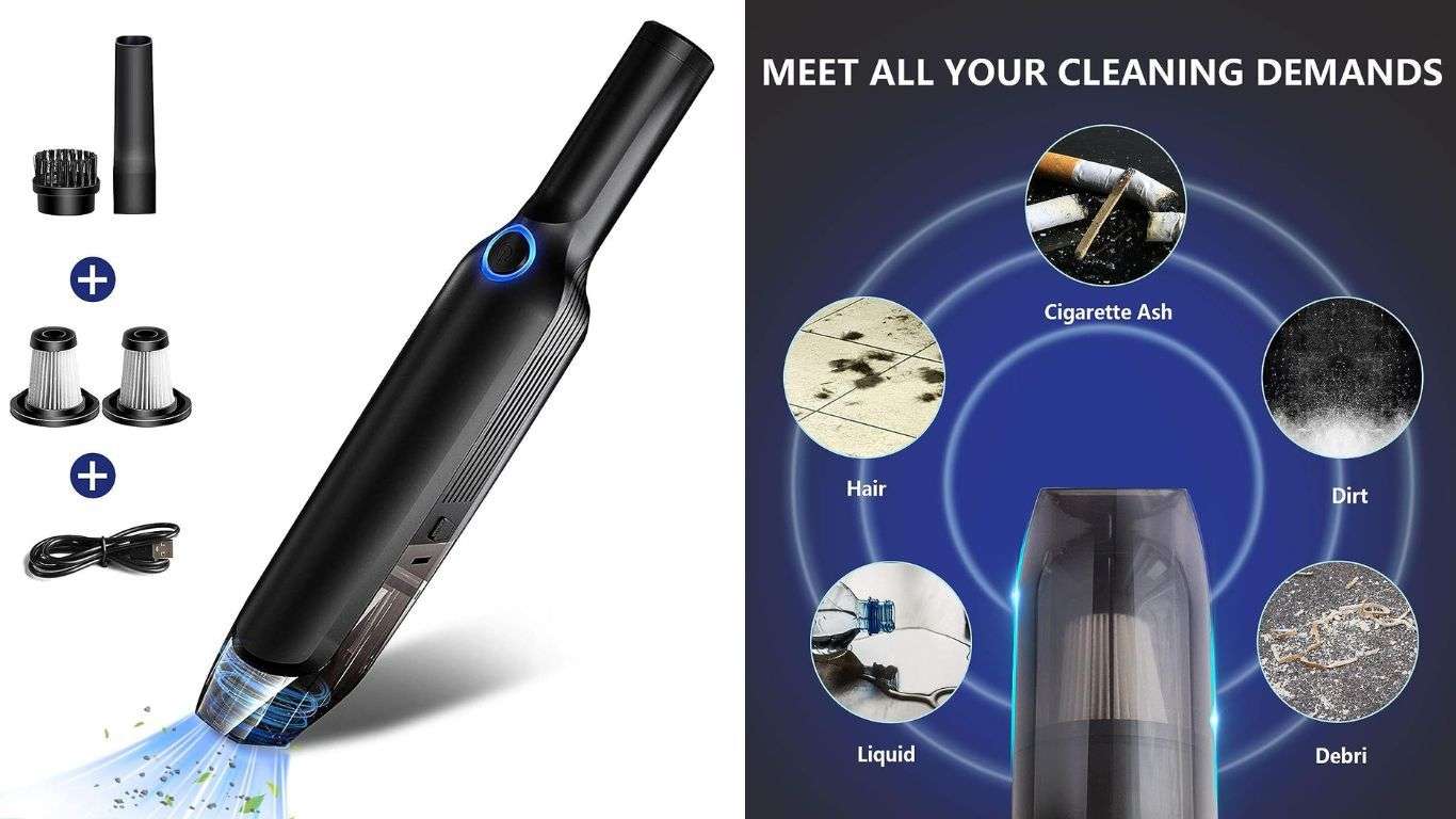 LAOPAO Car Vacuum Cleaner Handheld Vacuum Cordless
