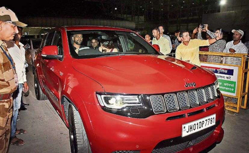 MS Dhoni Jeep Grand Cherokee Trackhawk