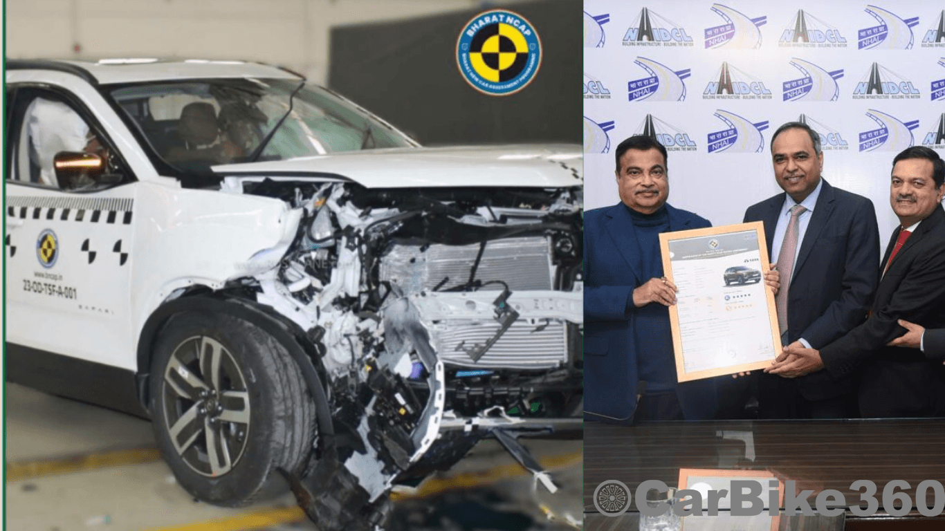 Tata Harrier & Safari Becomes First Models to be Tested By Bharat NCAP, Scores 5- Stars