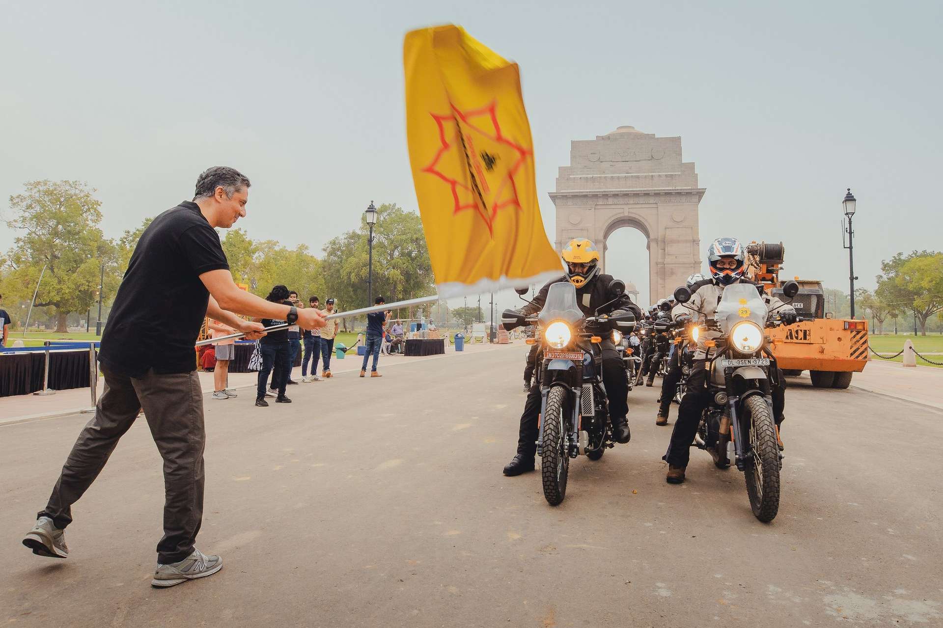 Mohit Dhar Jayal, Chief Brand Officer, Royal Enfield flagging off Himalayan Odyssey 2022.jpg