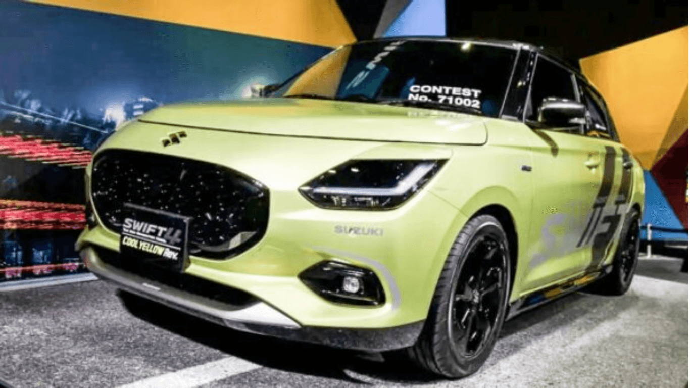 New-Gen Maruti Swift's Elegant Debut in Japan with Cool Yellow Rev Concept
