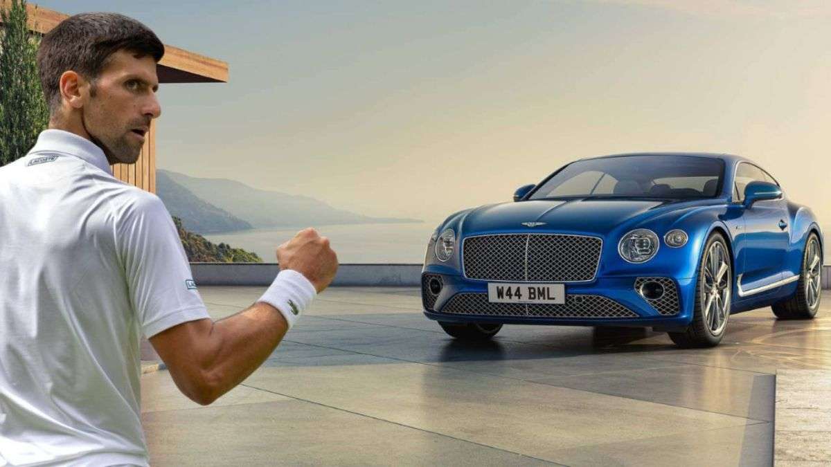 Novak Djokovic Bentley Continental GT