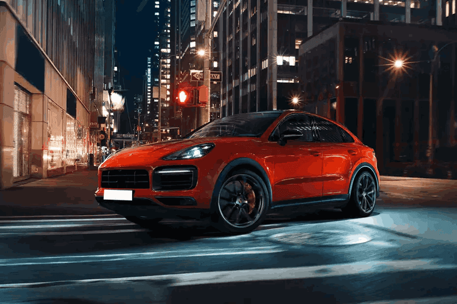 Porsche Cayenne Coupe Left Side Front View Porsche Cayenne Coupe Left Side Front View