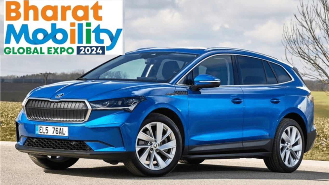 SKODA’s Enyaq iV: India Debut at Bharat Mobility Expo 2024