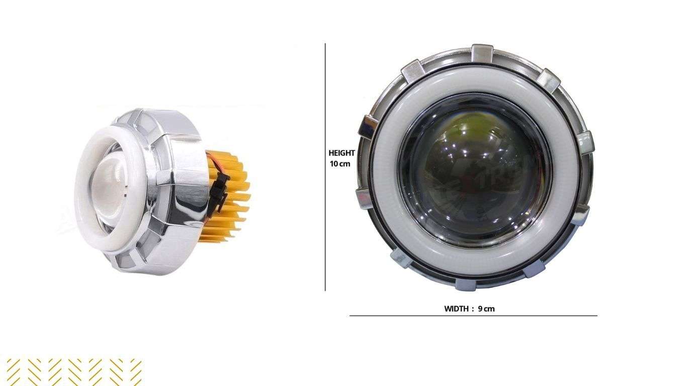 Stylish Dual Ring COB LED Headlight with HiLow Beam