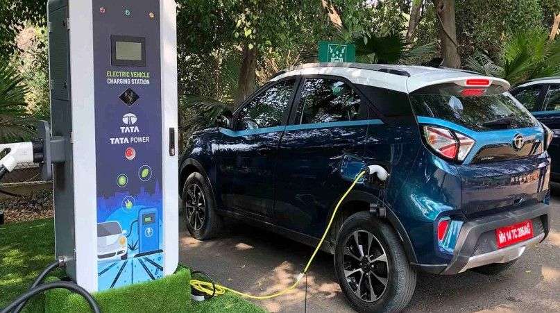 Tata Nexon EV charging