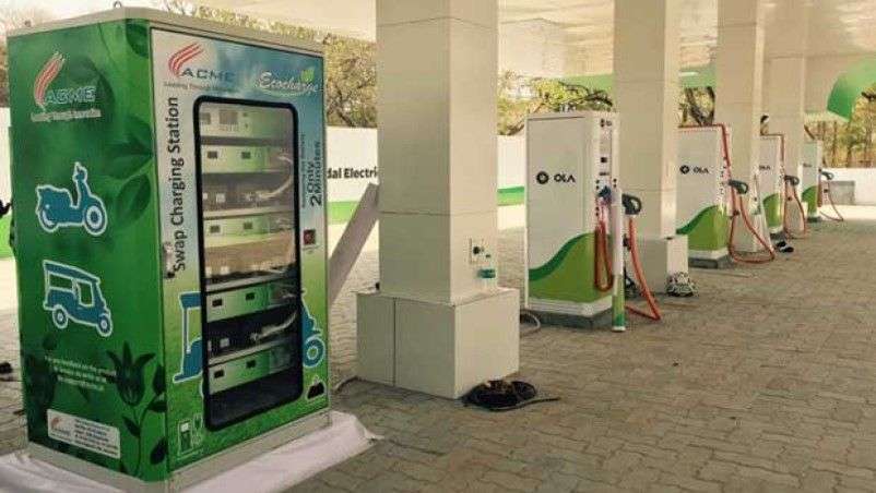 acme battery swapping and charging station