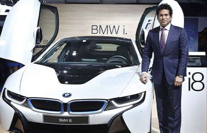 sachin tendulkar bmw i8