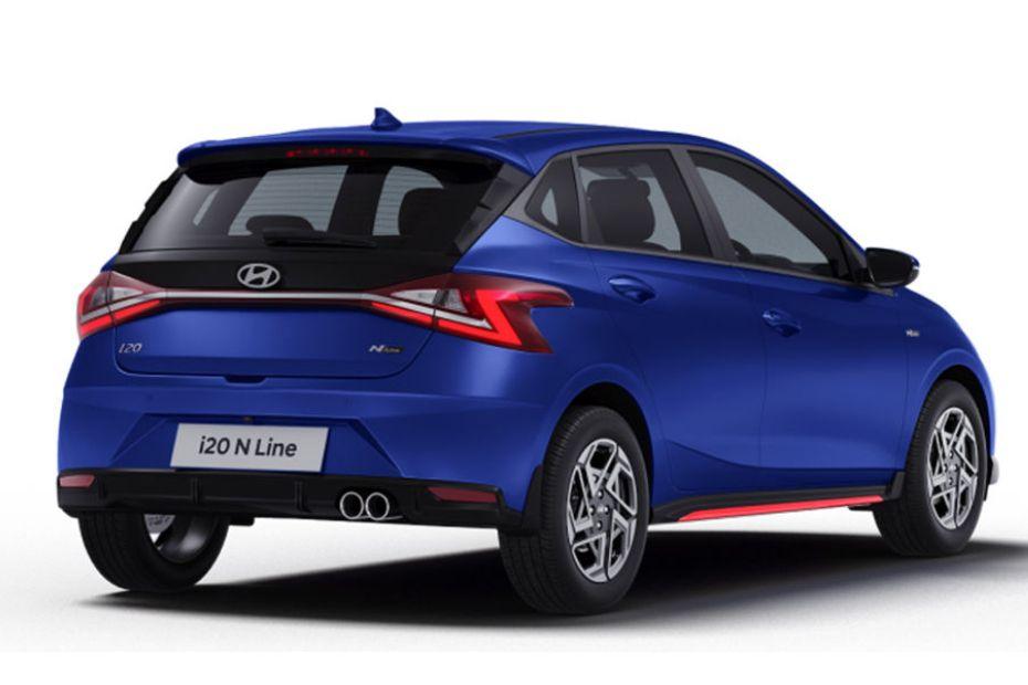 Hyundai i20 N Line Right Side Rear View Hyundai i20 N Line Right Side Rear View